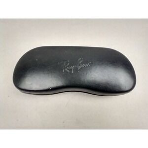 Ray-Ban Black Hard Shell Clamshell Sunglasses‎ Eyeglasses Case Logo Textured